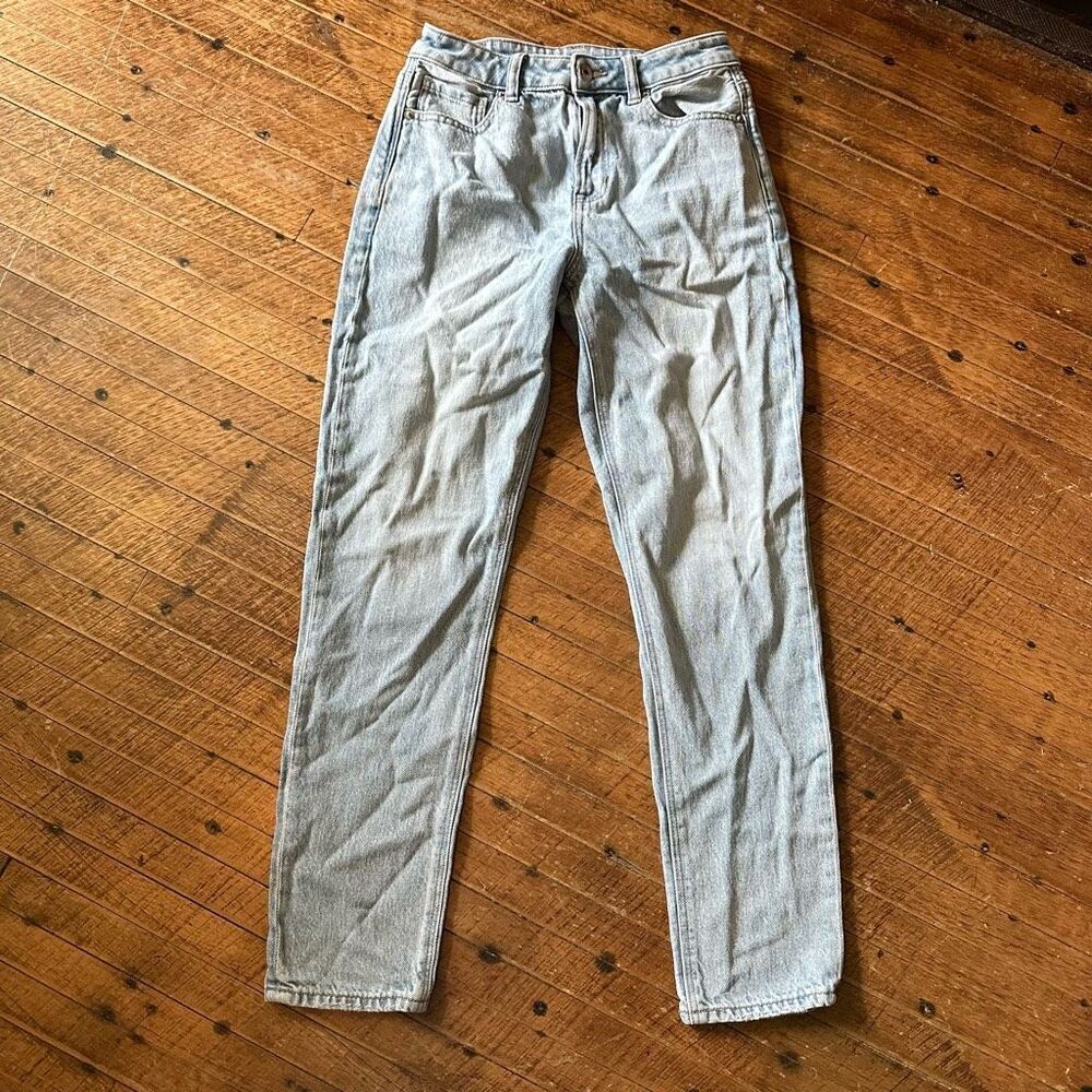 American Eagle distressed high rise 2 normcore mom jeans